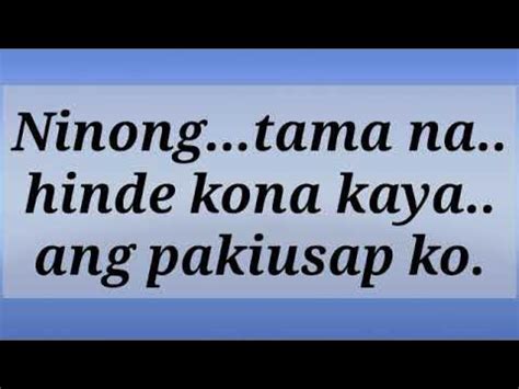 Ninong tama na maduni dyan .